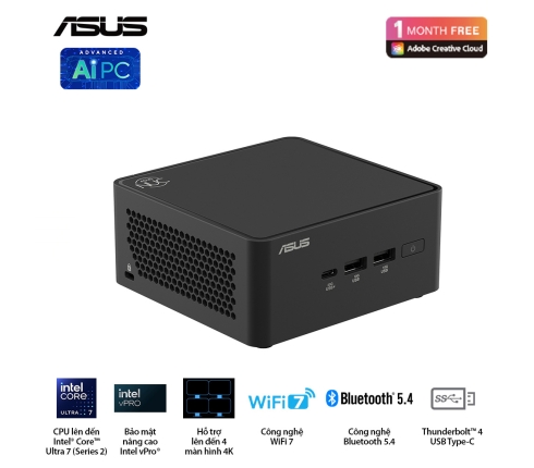 NUC 15 PRO Tall RNUC15CRHU700000I (Intel Core Ultra 7 255H | No Ram | No SSD )