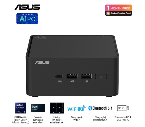 NUC 15 PRO Tall RNUC15CRHU700000I (Intel Core Ultra 7 255H | No Ram | No SSD )